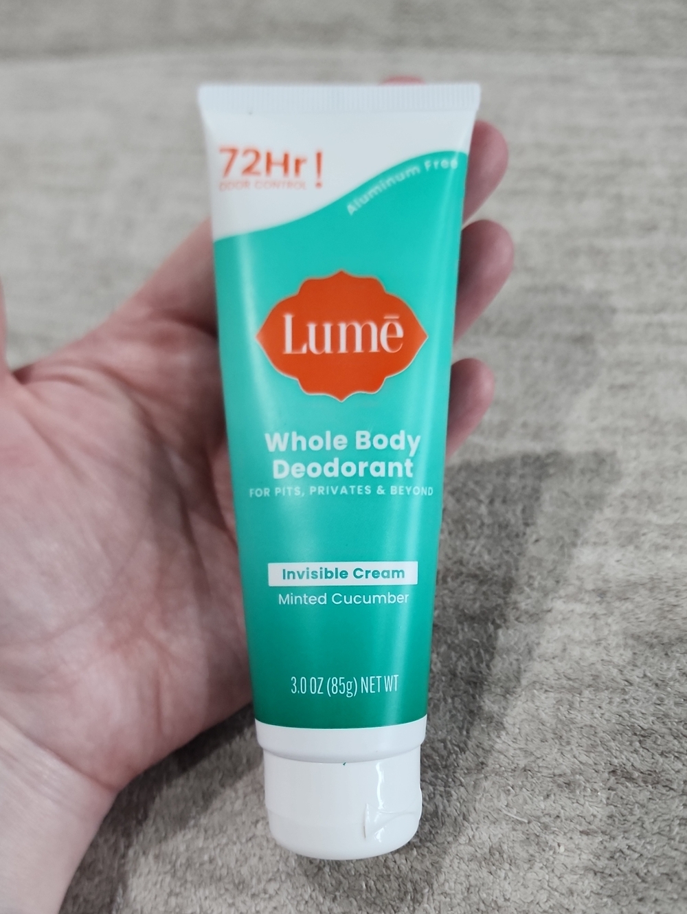 NWT Lume Whole Body Deodorant Cream- Minted Cucumber